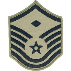 Promo 💯 Exchange Select Air Force Rank MSgt 1st Sgt E-7 Subdued Small With Diamond (ABU) ⌛