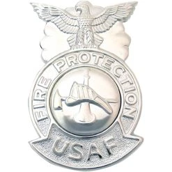 Deals 🎉 Ira Green, Inc Air Force Fire Protection Shield Duty Badge, Mirror Finish, Regular Size 🛒