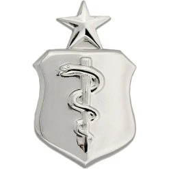 Best Sale ✔️ Other Brands Air Force Senior Medical Corps Badge, Mirror Finish, Regular Size 🤩
