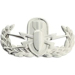 Best Sale 😀 Other Brands Air Force Master Explosive Ordnance Disposal Badge, Mirror Finish, Regular Size 🎁