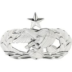 Promo ✨ Ira Green, Inc Air Force Senior Logistic Readiness Badge, Mirror Finish ❤️