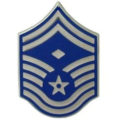 Promo 🌟 Other Brands Air Force SMSgt With Diamond Metal Pin-On Rank ⌛