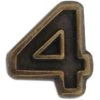 Top 10 ✔️ Other Brands Ribbon Attachments / Devices-Bronze Numeral 4, 3/16 In. 🎉 -Deals military Store unnamed file 513