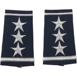 Brand new ❤️ Exchange Select Air Force Lieutenant General, Shoulder Marks Slide-On, Small 😍