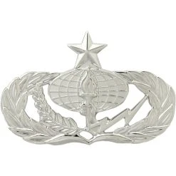 New 🛒 Other Brands Air Force Senior Services Badge, Mirror Finish, Regular Size 😍