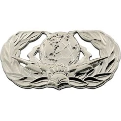 Budget 🔔 Other Brands Air Force Badge Basic Cyberspace Support, Mirror Finish, Midsize ⭐