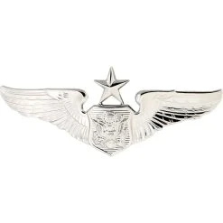 Outlet ⭐ Other Brands Air Force Senior Officer Aircrew Badge, Mirror Finish, Regular Size 🌟