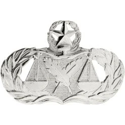 Discount 🧨 Other Brands Air Force Master Paralegal Badge, Mirror Finish, Regular Size 👏