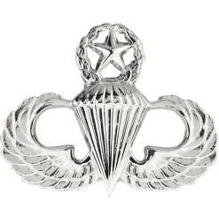 Coupon 💯 Ira Green, Inc Air Force Master Parachutist Badge, Mirror Finish, Medium Size 👍